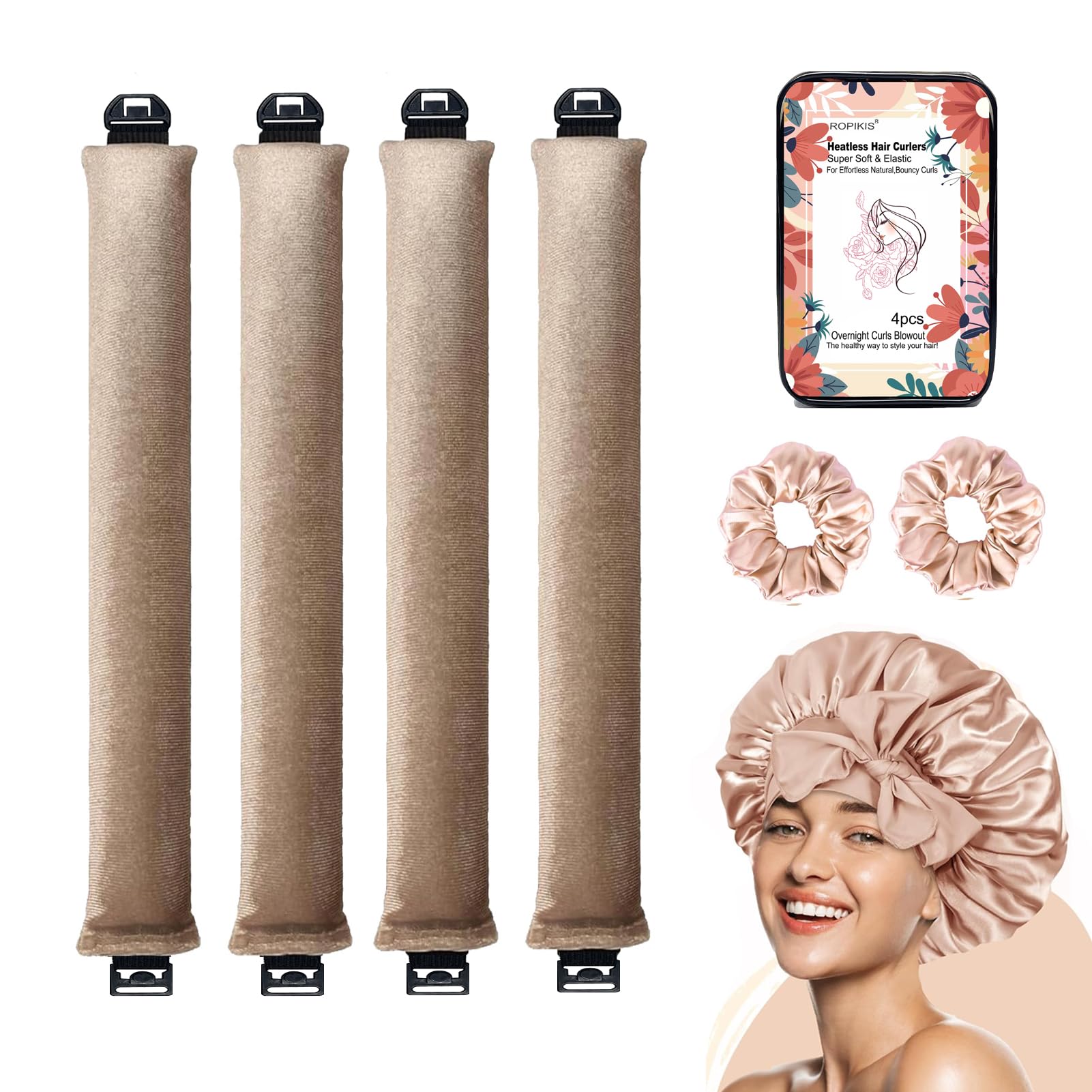 Heatless Hair Curler Bonnet